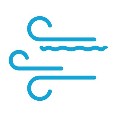 Rüzgar simgesinin vektör illüstrasyonu