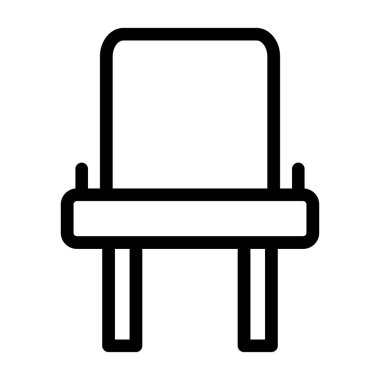 koltuk simgesi vektör illüstrasyonu