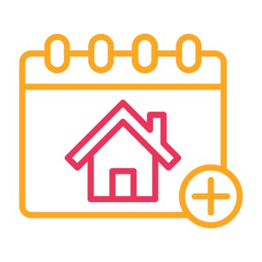 ev vektör simgesi, illüstrasyon