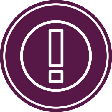 Ünlem işareti simgesi vektör çizim