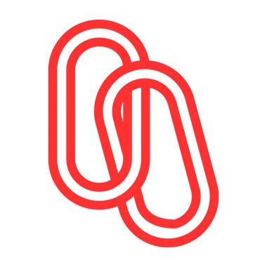 Kırmızı kurdelenin basit simgesi