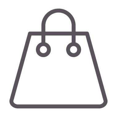 alışveriş poşeti vektör simgesi