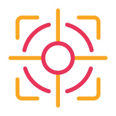 hedef simge vektör illüstrasyonu