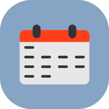 Takvim simgesi vektör illüstrasyonu