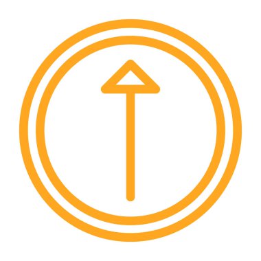 Ok. Web simgesi basit illüstrasyon