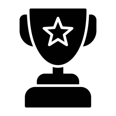 kupa vektör simgesi düz simge