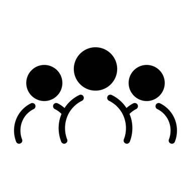 Grup simgesi illüstrasyon izole vektör işareti simgesi