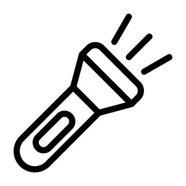 El feneri simgesi, basit vektör çizim