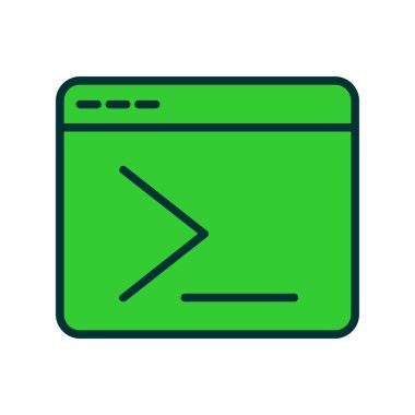 Web tarayıcısı doldurulmuş vektör simgesi dekoru