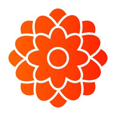 çiçek simgesi vektör illüstrasyonu