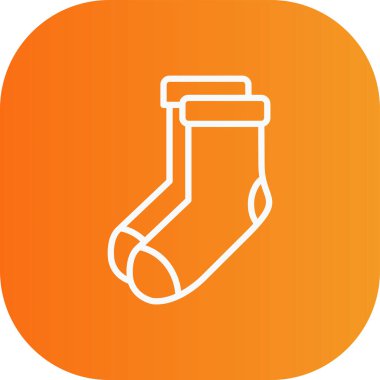 Eşsiz Çorap Vektör Kabartma Simgesi