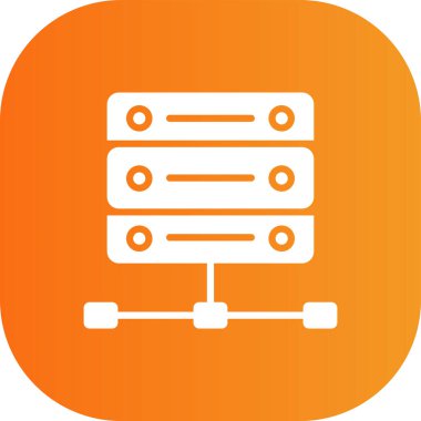 Sunucu simgesinin vektör illüstrasyonu