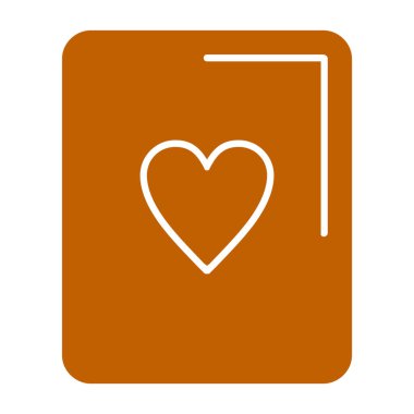 Kitap simgesi olan kalp