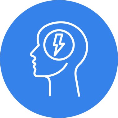 beyin ikonu vektör illüstrasyonu