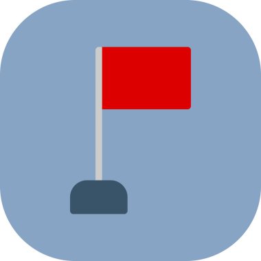 bayrak vektörü düz renk simgesi