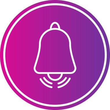 Çan simgesi vektör illüstrasyonu