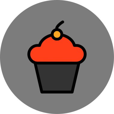 Tatlım. Web simgesi basit illüstrasyon