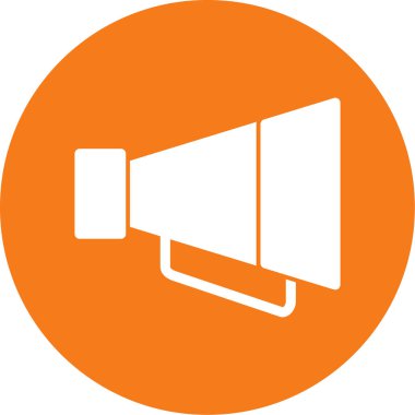 Konuşmacı. Web simgesi basit illüstrasyon