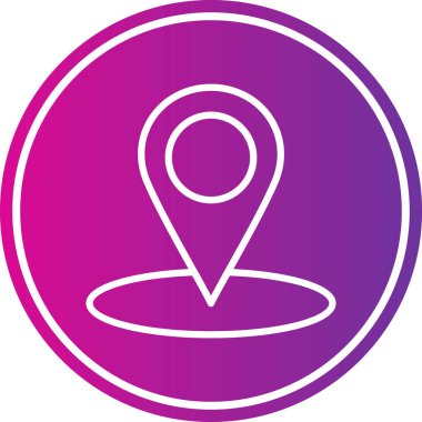 Vektör harita PIN simgesi