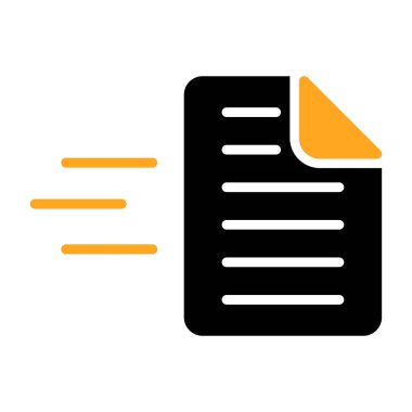 belge simgesi vektör illüstrasyonu