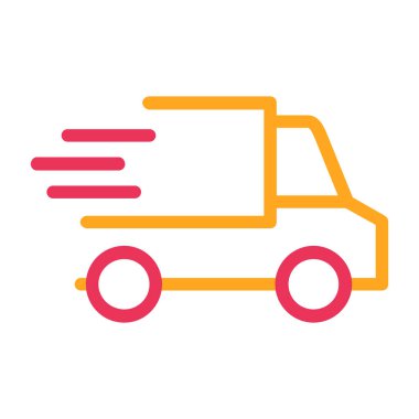 kamyon vektör simgesi modern basit illüstrasyon