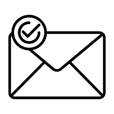 İleti simgesi vektör illüstrasyon tasarımı içeren zarf