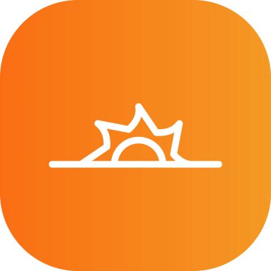 Bir ağaç simgesinin vektör illüstrasyonu