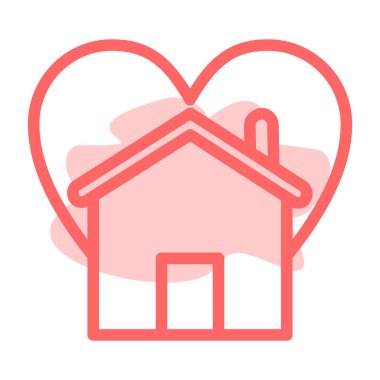 kalp simgesi, vektör illüstrasyonu