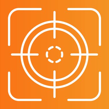 Hedef simge soyut arkaplanda izole edildi