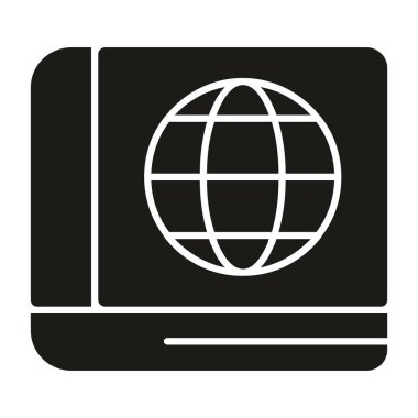 İnternet kabartma simgesi, teknoloji, internet, internet ağı vektör işareti, katı sembol, beyaz arkaplan üzerinde web tablosu, eps 1