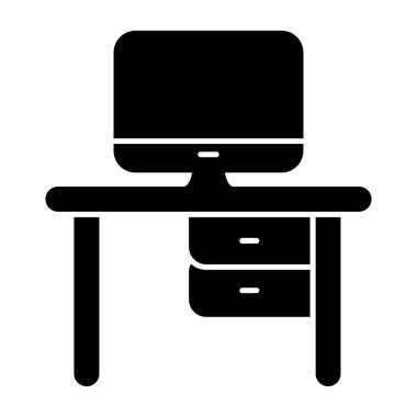 ofis tablo simgesi, vektör illüstrasyonu