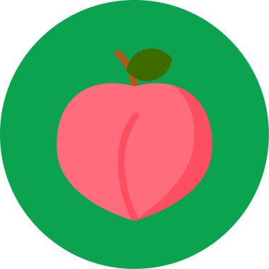 elma ikonu vektör illüstrasyonu