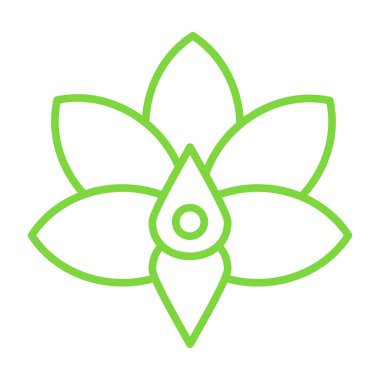 Yaprak ikonu vektör illüstrasyonu