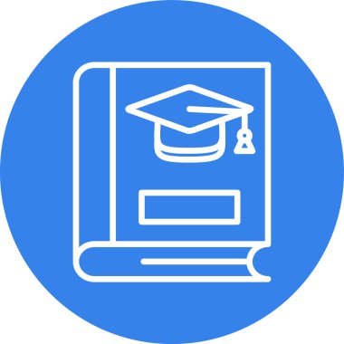 mezuniyet şapkası modern simgesi, vektör illüstrasyonu