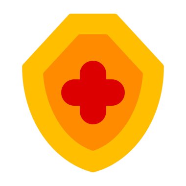 kalkan ikon vektör illüstrasyonu