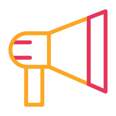 megafon web simgesi, vektör çizim