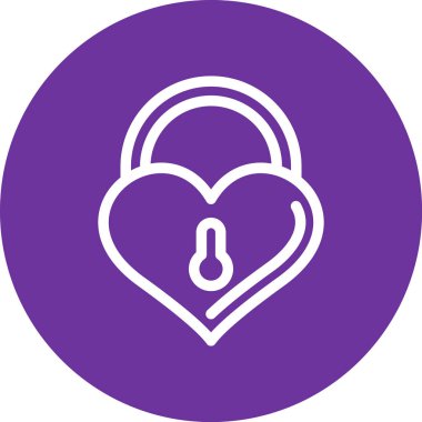 Modern kilit simgesinin vektör illüstrasyonu