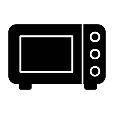 Mikrodalga fırın kutsal kişilerin resmi, vektör çizim