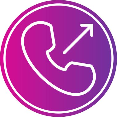 Telefon simgesinin vektör illüstrasyonu