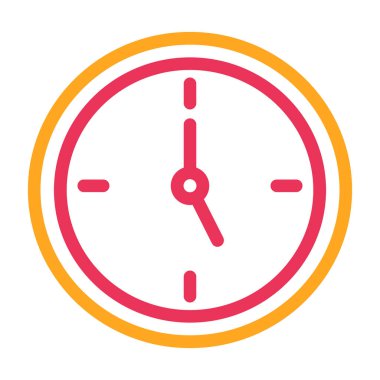 Zaman simgesi vektör illüstrasyonu