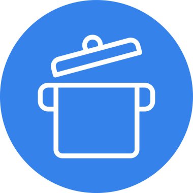 Yemek pişirme simgesinin vektör illüstrasyonu