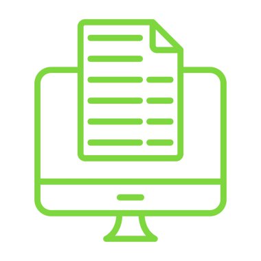 Beyaz arkaplanda bilgisayar simgesi izole edildi