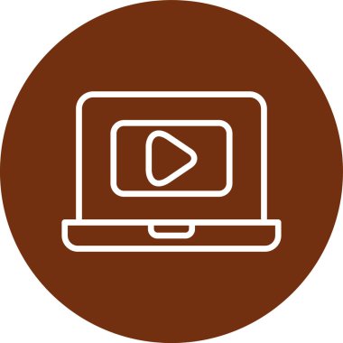 video oynatıcı simgesi, vektör illüstrasyonu