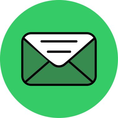 e- posta simgesi izole edilmiş vektör arkaplanı