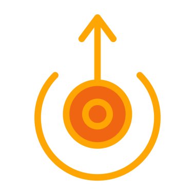 Ok. Web simgesi basit illüstrasyon