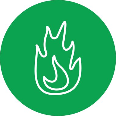 Yangın. Web simgesi basit tasarım