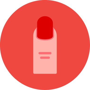 Düz manikürlü güzellik manikürü