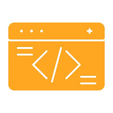 Tarayıcı web simgesi. Vektör çizim