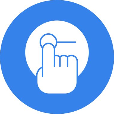 Tek bir el simgesinin vektör illüstrasyonu