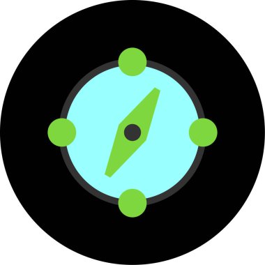 Pusula vektör simge işareti simge vektör çizim kişisel ve ticari kullanım için..